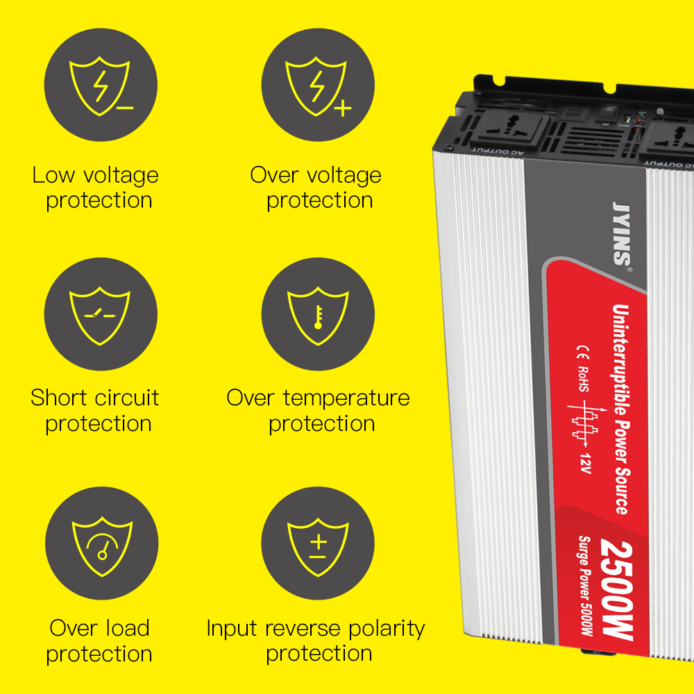 2500W Modified Sine Wave Inverter With Battery Charger