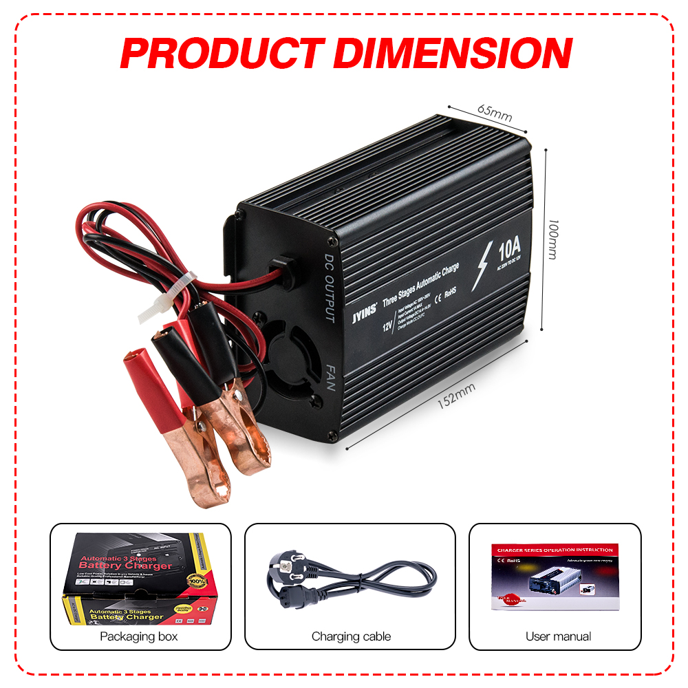 Ac To Dc 12V 24V 10A Lithium Battery Charger (12)