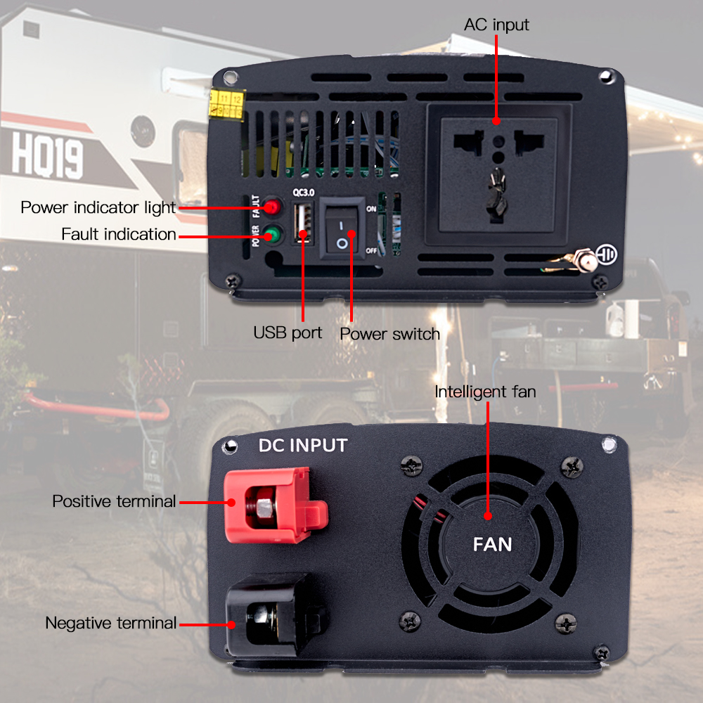 Dc To Ac 1200 Watt Pure Sine Wave Power Inverter (9)