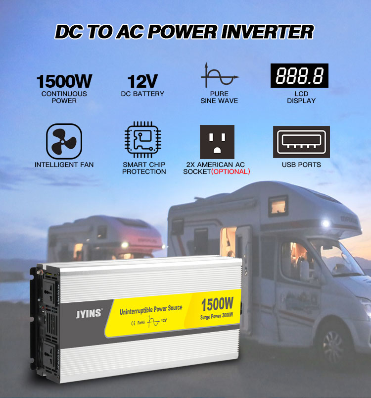 Off Grid 1500W Pure Sine Wave Inverter Charger (11)