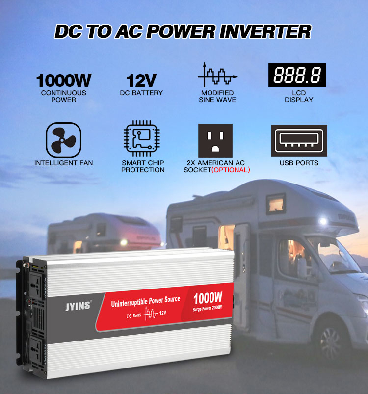 1000W Modified Sine Wave Inverter With Battery Charger (12)