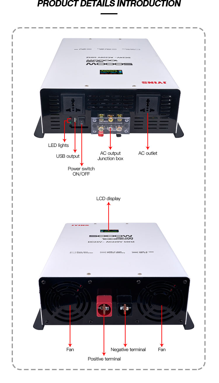 Dc To Ac 5000 Watt Pure Sine Wave Inverter (23)