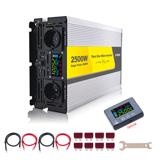 Dc To Ac 2500 Watt Pure Sine Wave Power Inverter