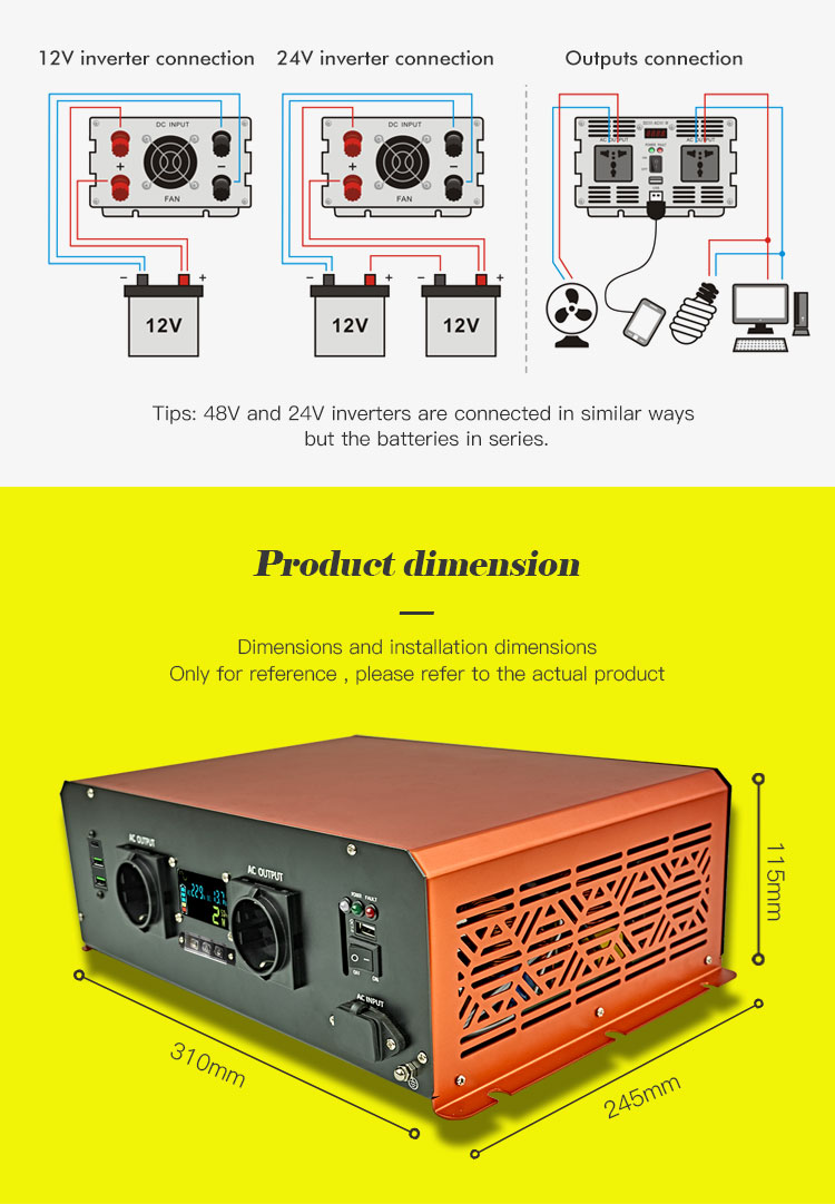 2000W Pure Sine Wave Power Inverter With Battery Charger (15)