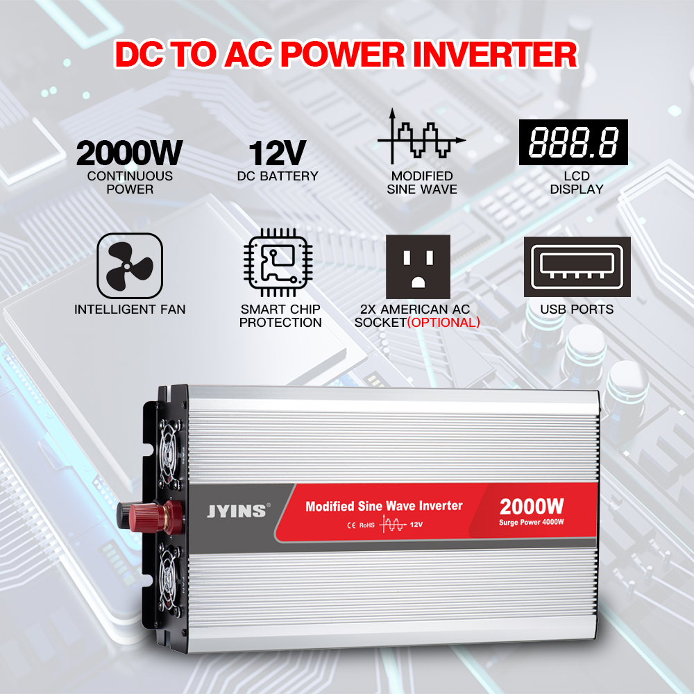 2000W Dc To Ac Modified Sine Wave Inverter