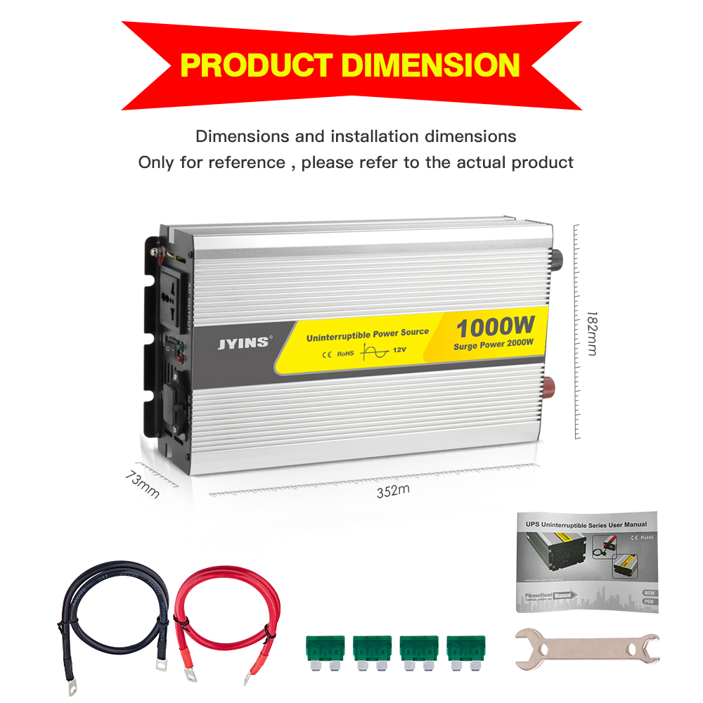 Off Grid 1000W Pure Sine Wave Inverter Charger