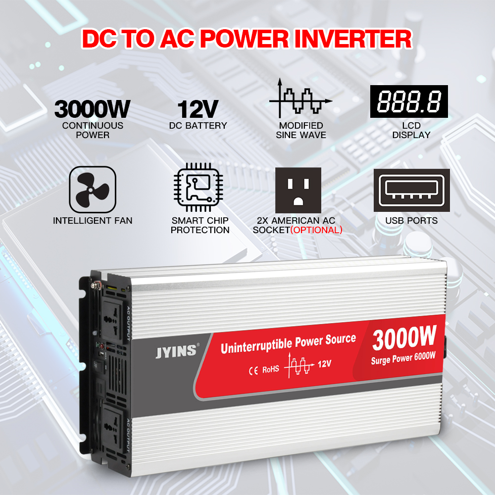 3000W Modified Sine Wave Inverter With Battery Charger