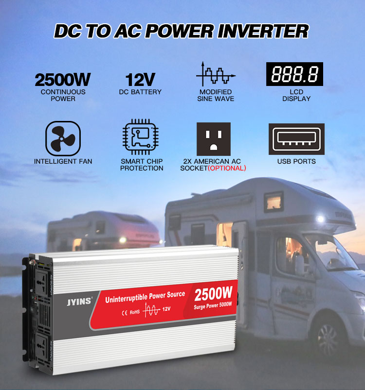 2500W Modified Sine Wave Inverter With Battery Charger (12)