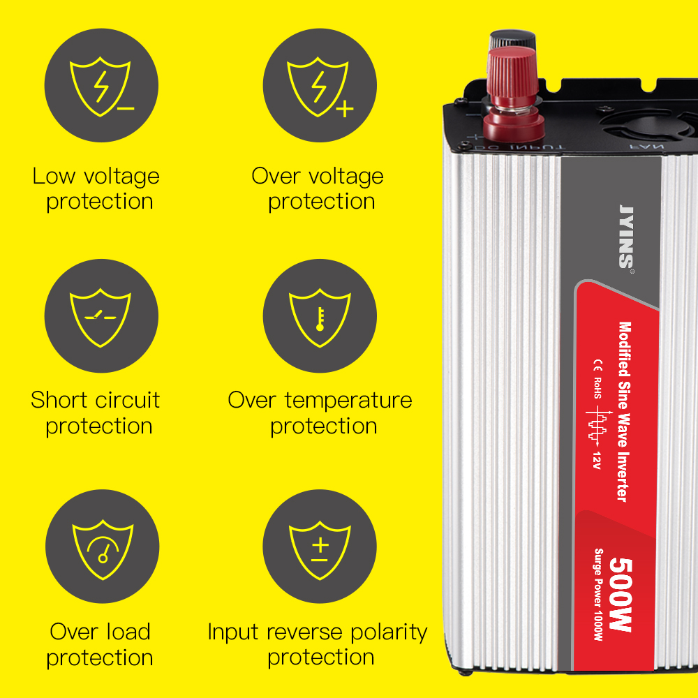 500W Dc To Ac Modified Sine Wave Inverter