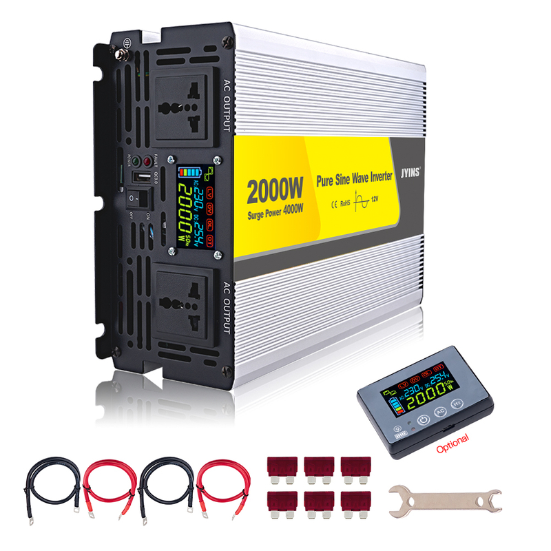 Dc To Ac 2000 Watt Pure Sine Wave Power Inverter 2000W