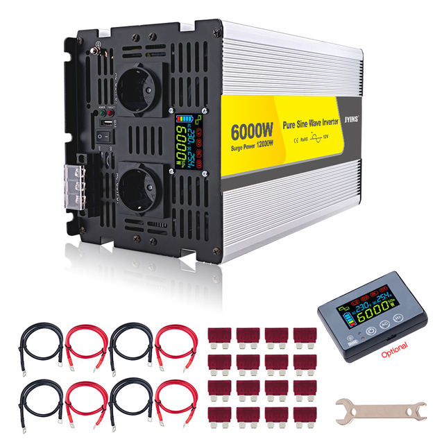 Dc To Ac 6000 Watt Pure Sine Wave Power Inverter