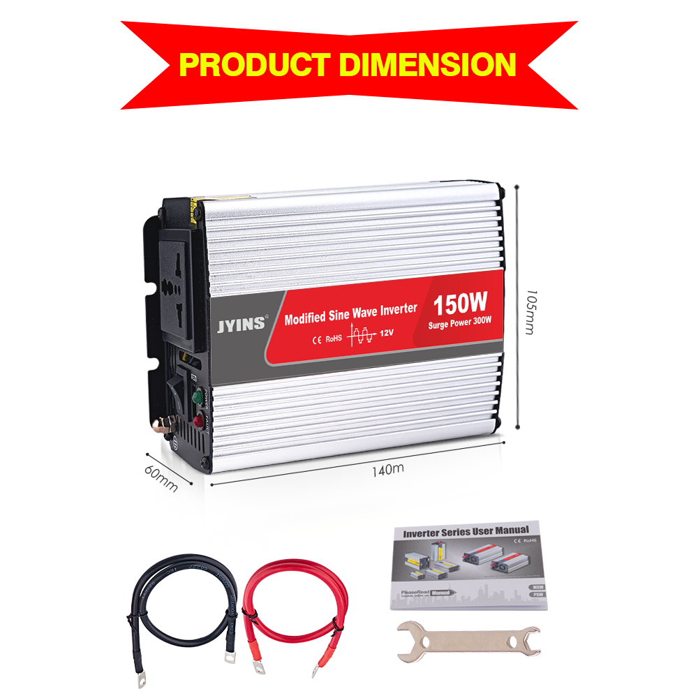 150W Dc To Ac Modified Sine Wave Inverter