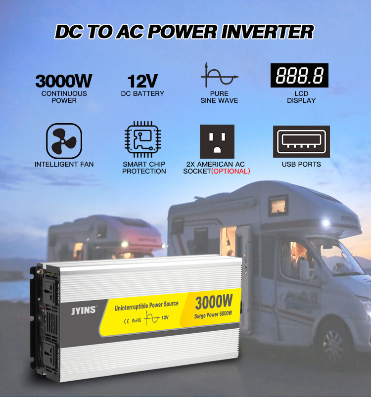 Off Grid 3000W Pure Sine Wave Inverter Charger (11)