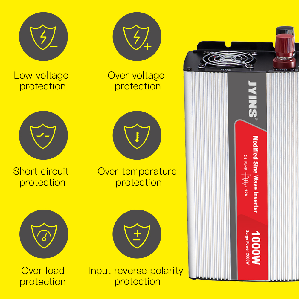 1000W Dc To Ac Modified Sine Wave Inverter