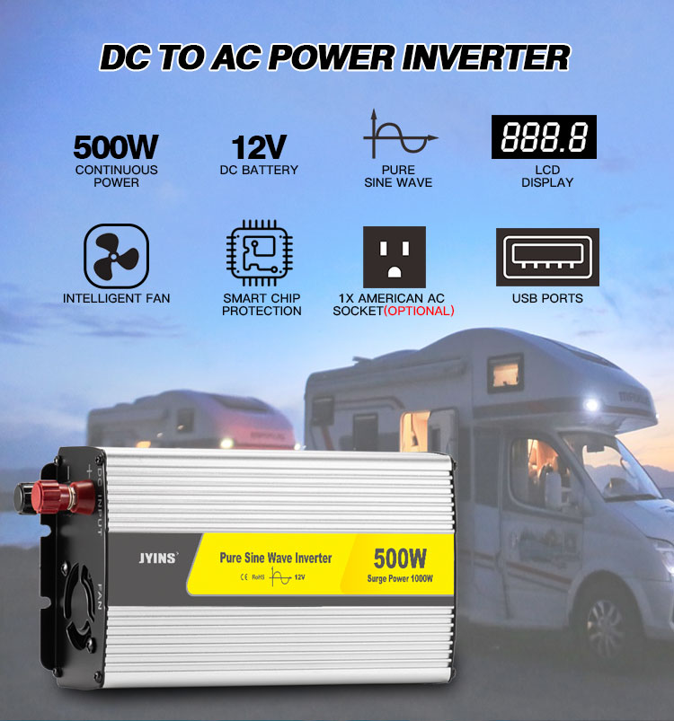 500 Watt Pure Sine Wave Power Inverter (8)